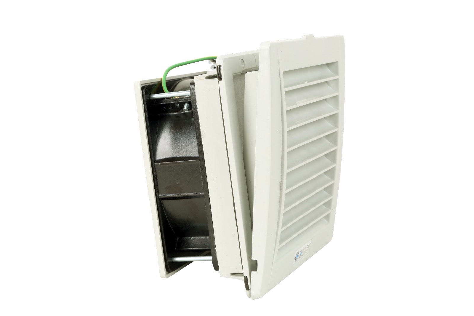 Вентилятор ESEN з решіткою та фільтром для чистого повітря та тихої роботи.