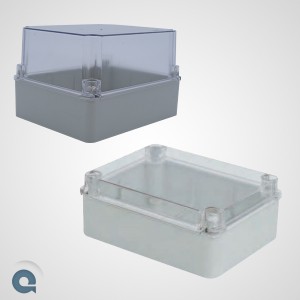 Розподільчі коробки з прозорими кришками IP67